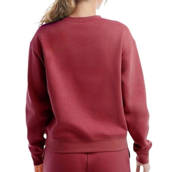 Champion Women's Fleece Sweatshirt Redwood Red Size L - Picture 2 of 7
